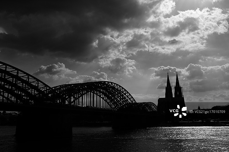 科隆天际线图片素材