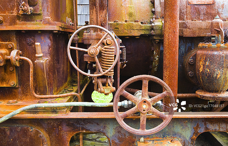 蒸汽机特写图片素材