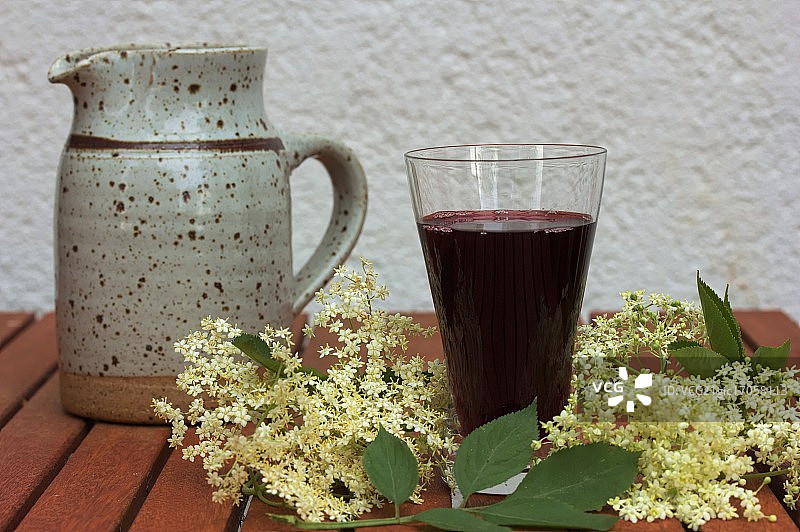 接骨木果汁图片素材