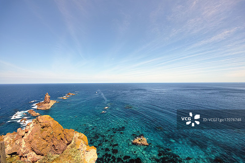 神威岬，积丹蓝图片素材