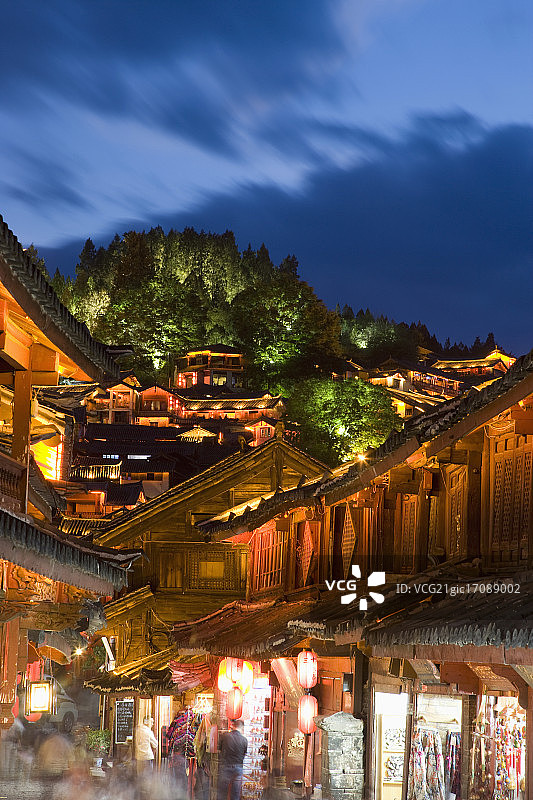 丽江古城景色图片素材