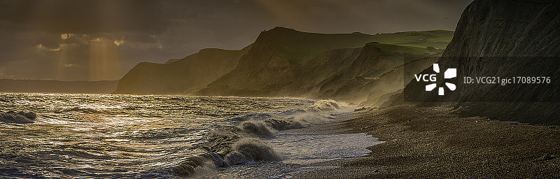多塞特郡西湾图片素材