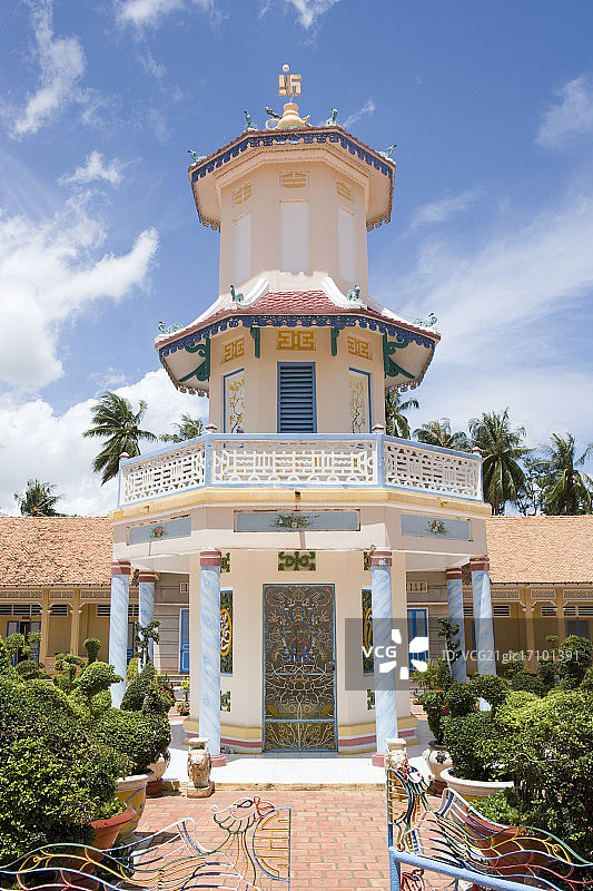 高台教寺庙花园图片素材