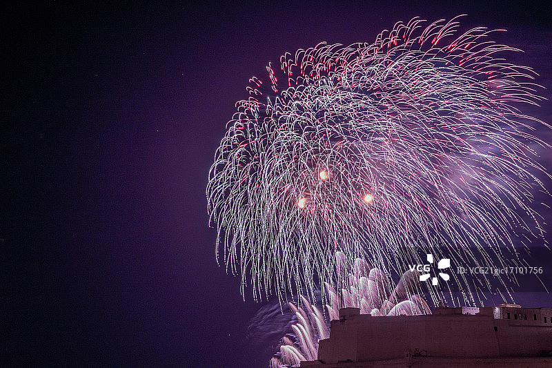 五月一日烟花比赛图片素材