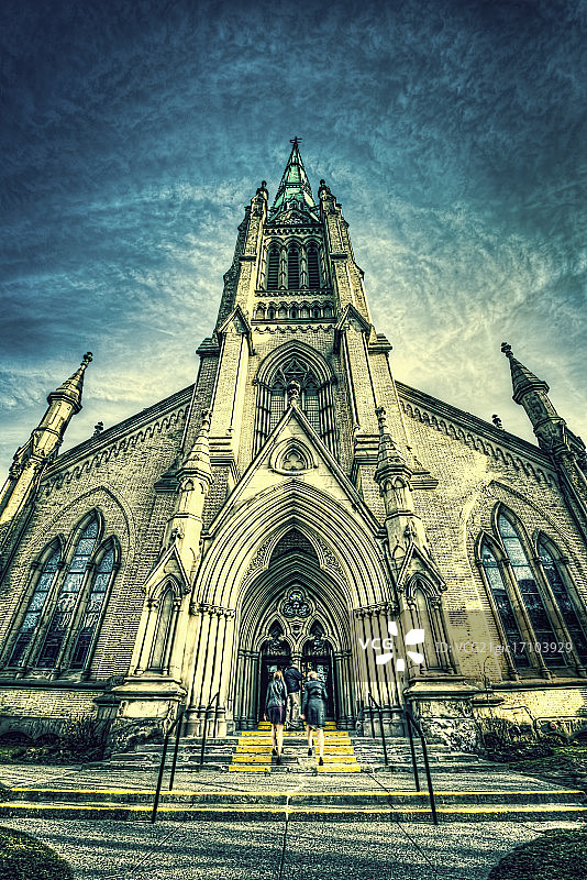 圣詹姆斯大教堂正面图片素材