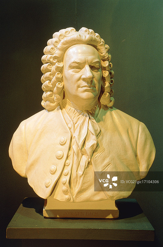 德国科滕的约翰·塞巴斯蒂安·巴赫半身像图片素材