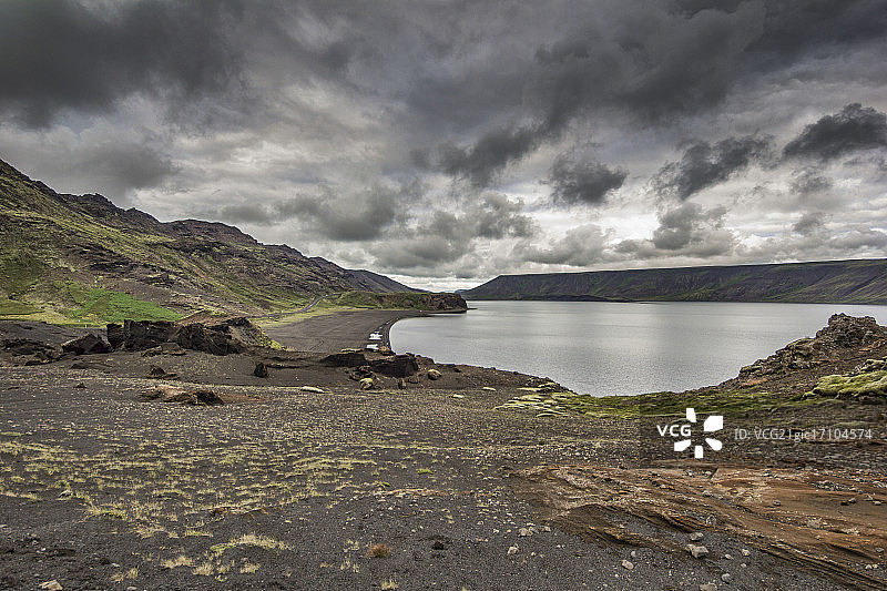 冰岛克莱瓦湖图片素材
