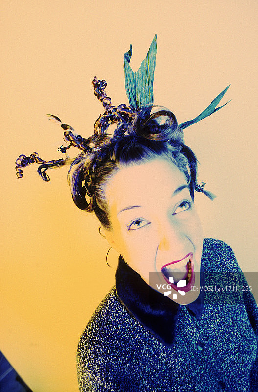 疯狂的卷发图片素材