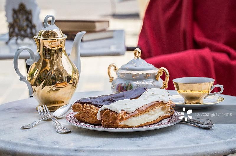敖德萨的“Profiteroles”咖啡店图片素材