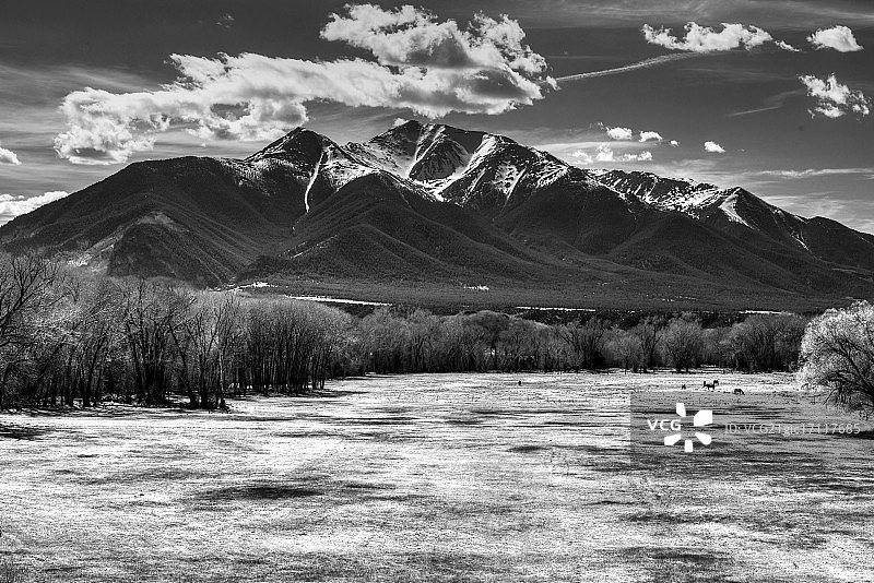 普林斯顿山，科罗拉多州图片素材