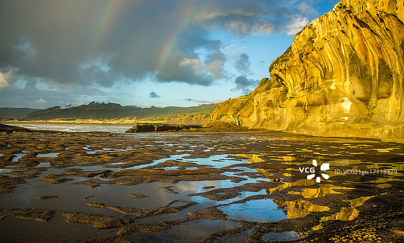 穆里怀海滩日落图片素材