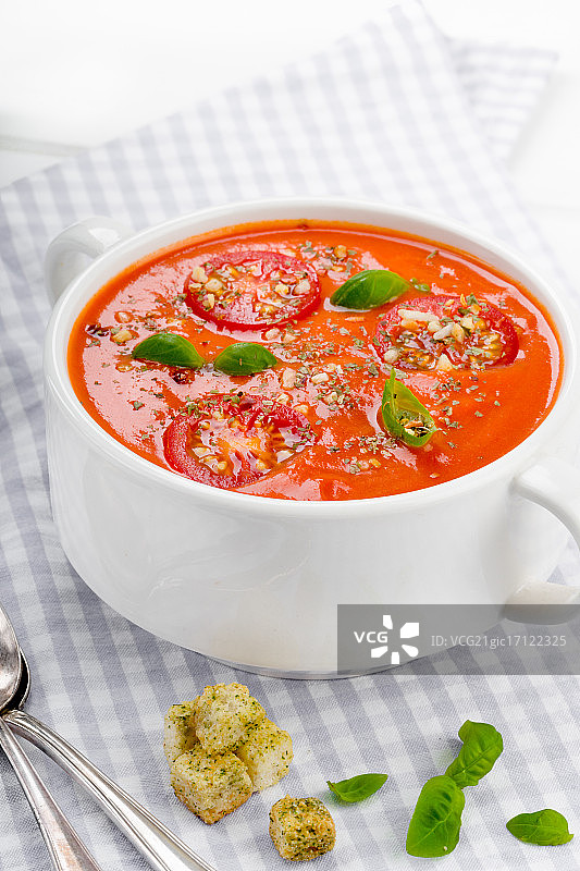 罗勒番茄汤图片素材