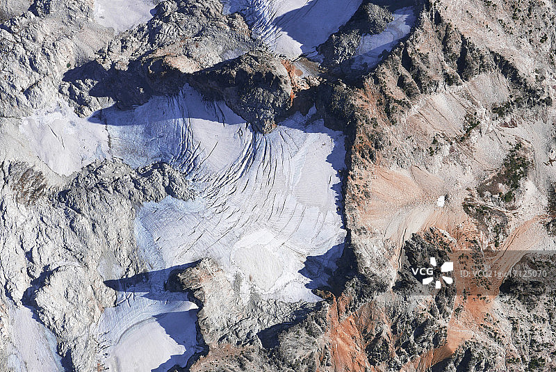 山地冰川瀑布图片素材