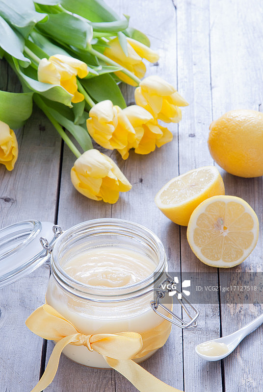 柠檬凝乳图片素材