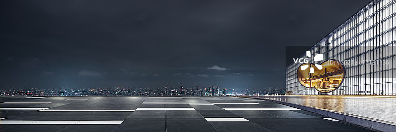 上海城市风光道路平台图片素材
