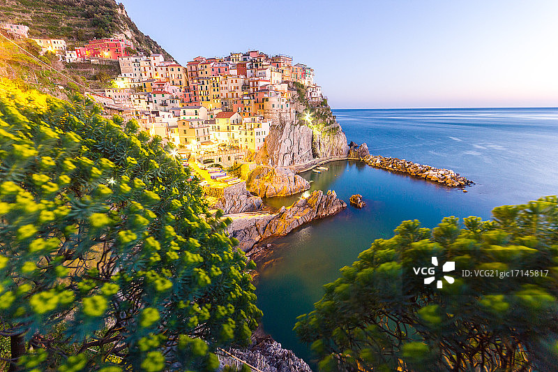 马纳罗拉的日落图片素材