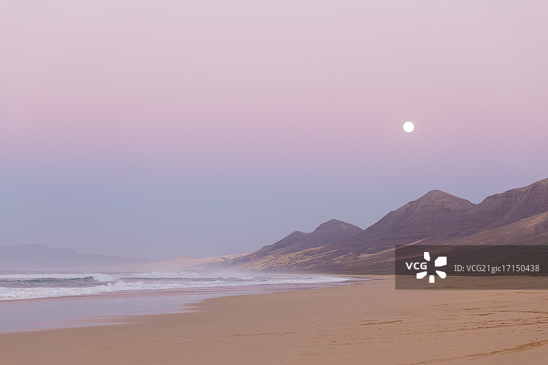 西班牙加那利群岛富埃特文图拉科费特海滩图片素材