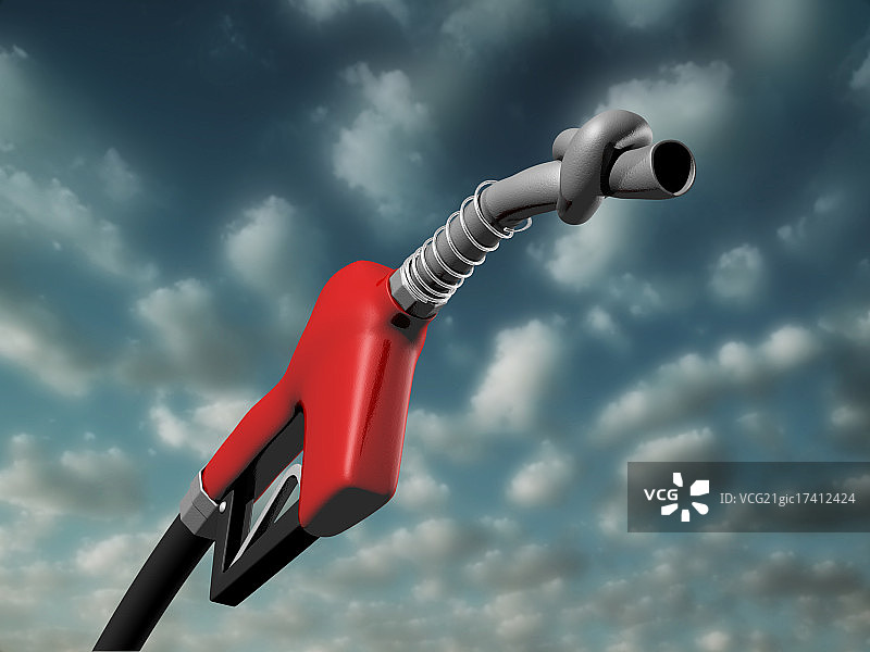 喷嘴打结的加油泵图片素材