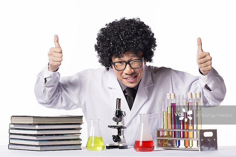 疯狂的科学博士图片素材