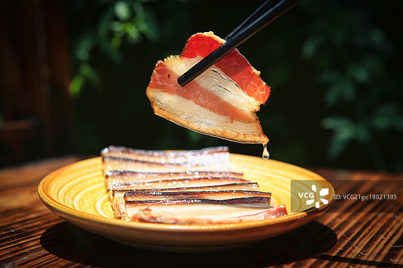 萍乡烟熏肉图片素材