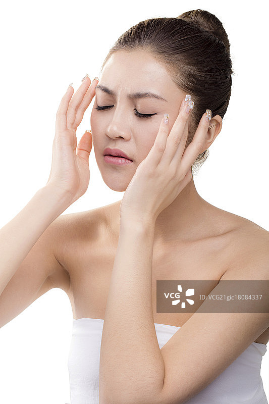 青年女人美容肖像图片素材