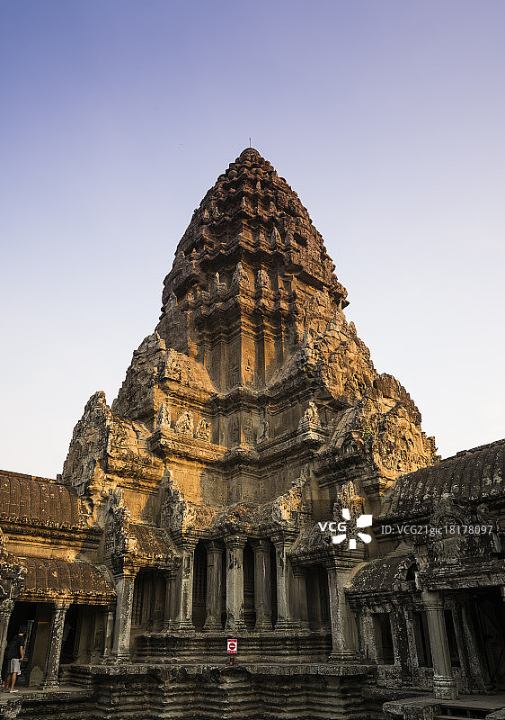 吴哥窟水面景观图片素材