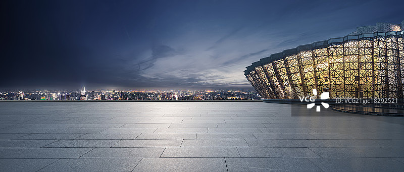 上海城市风光道路平台图片素材