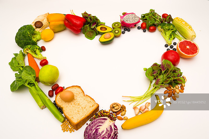 健康新鲜的蔬菜水果图片素材