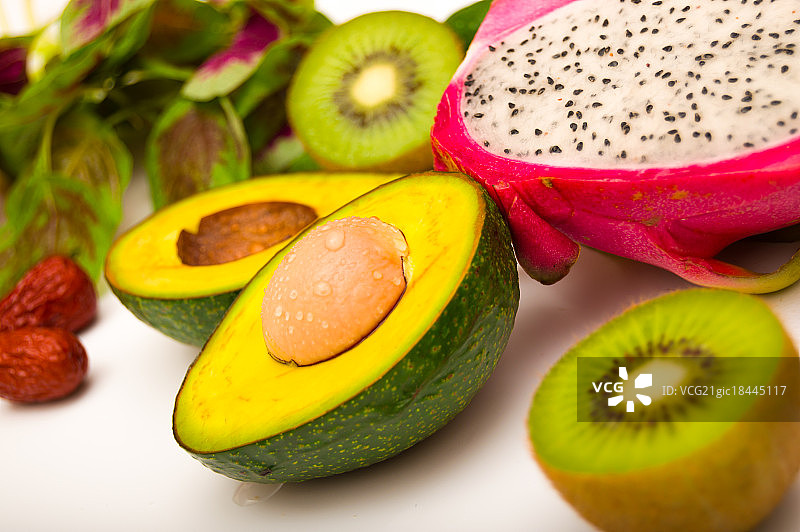 健康新鲜的水果蔬菜图片素材