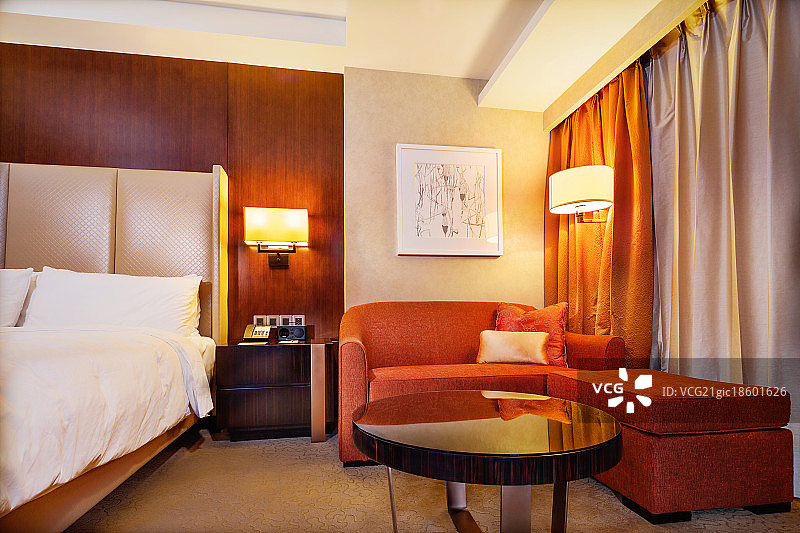 五星级酒店的温馨房间图片素材