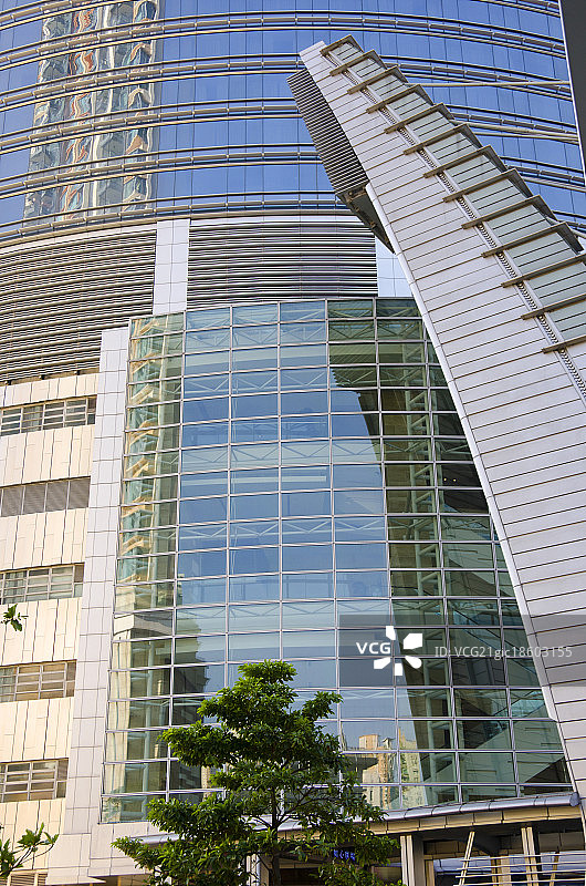 香港荃湾西如心广场建筑群图片素材