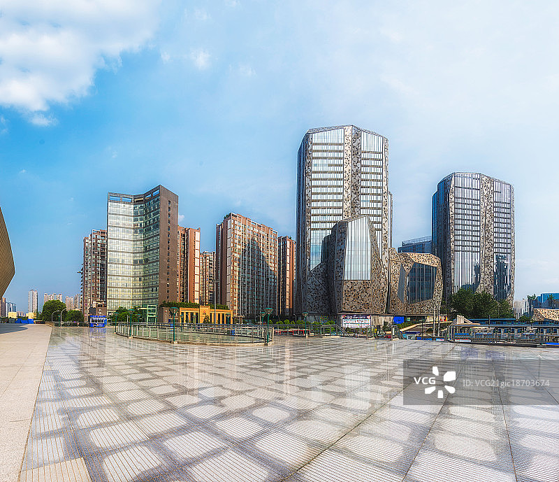 成都南站外建筑群图片素材