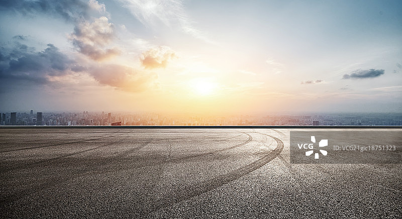 上海城市风光道路图片素材