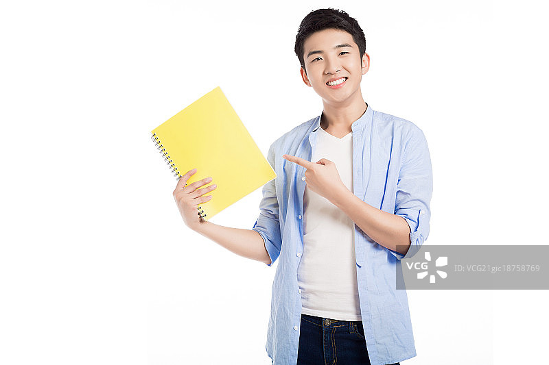 拿着学习资料的大学生图片素材