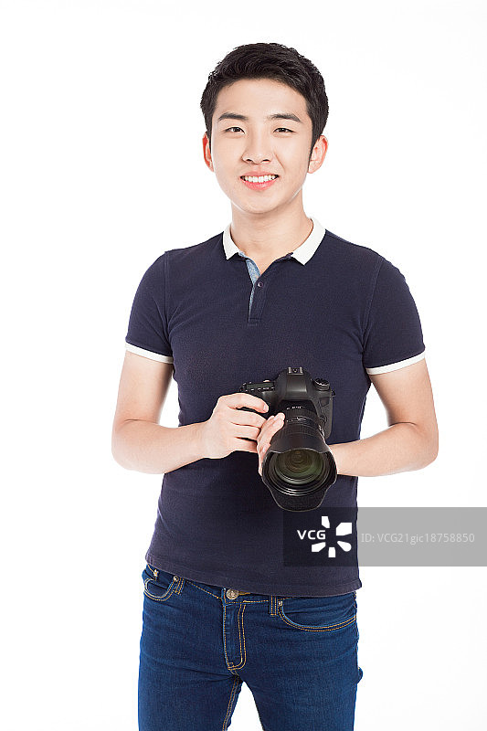 年轻的摄影师图片素材