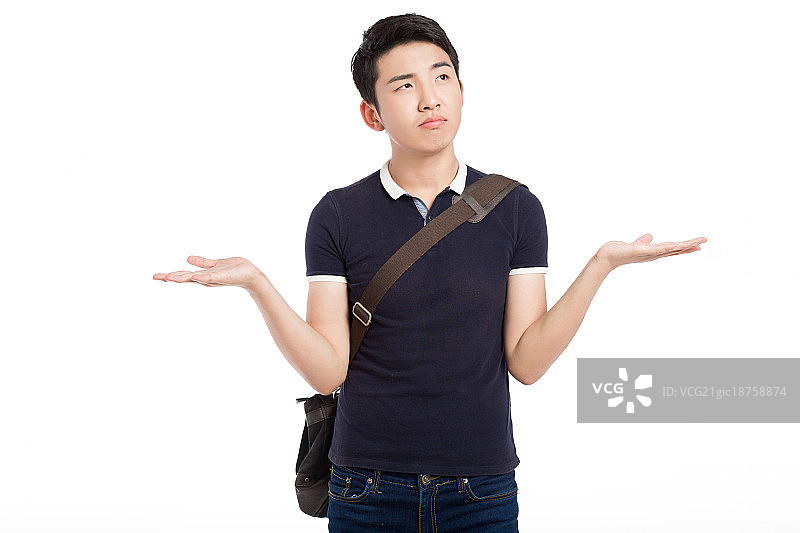 无奈的男职员图片素材