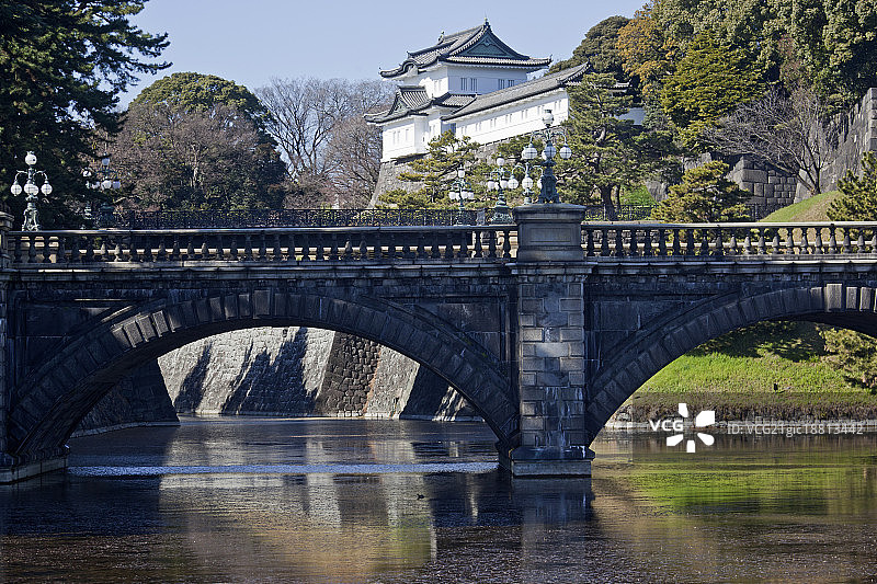日本东京皇居二重桥图片素材