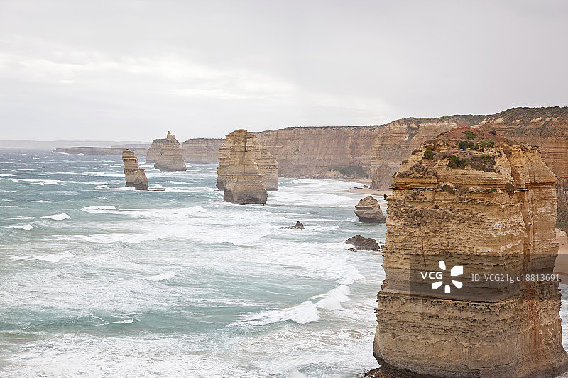澳大利亚维多利亚州坎贝尔港大洋路十二使徒岩海洋国家公园图片素材