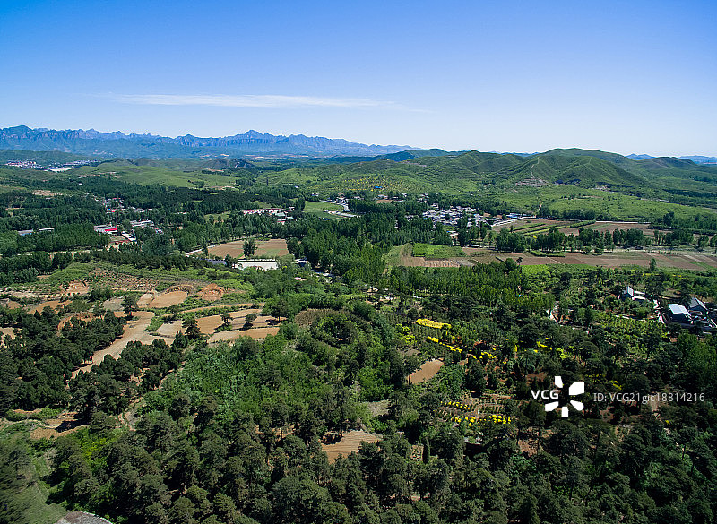 航拍清西陵图片素材