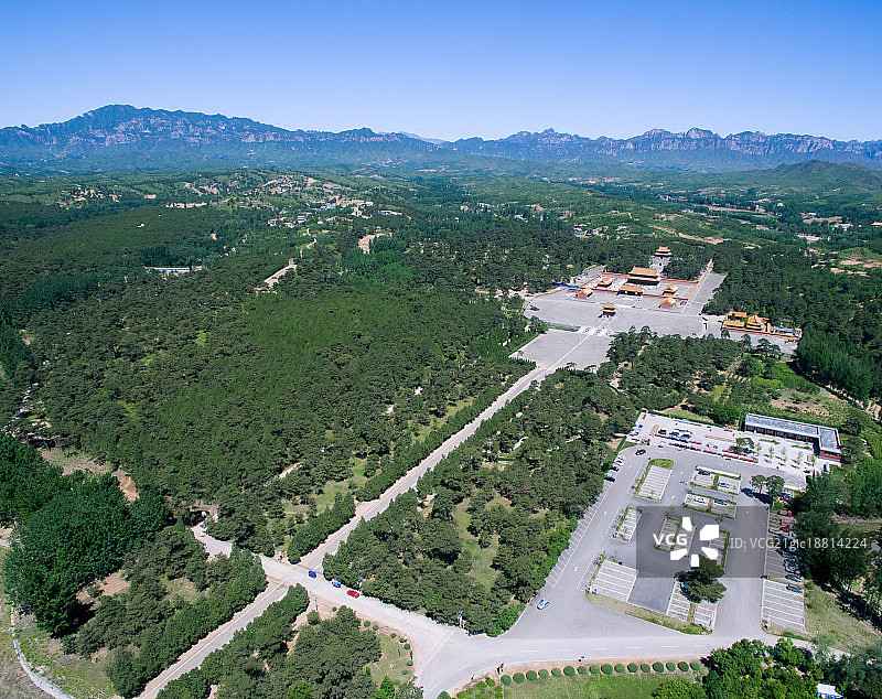 航拍清西陵图片素材