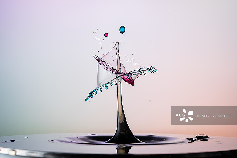 水滴碰撞图片素材