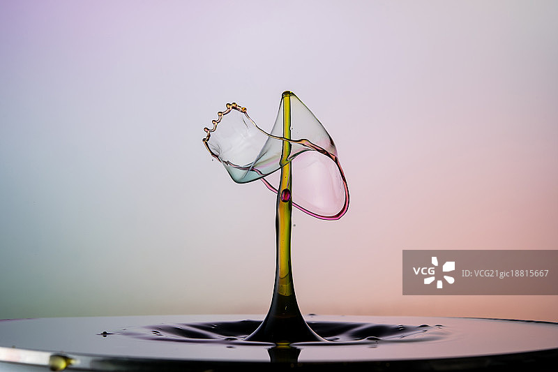 水滴碰撞图片素材