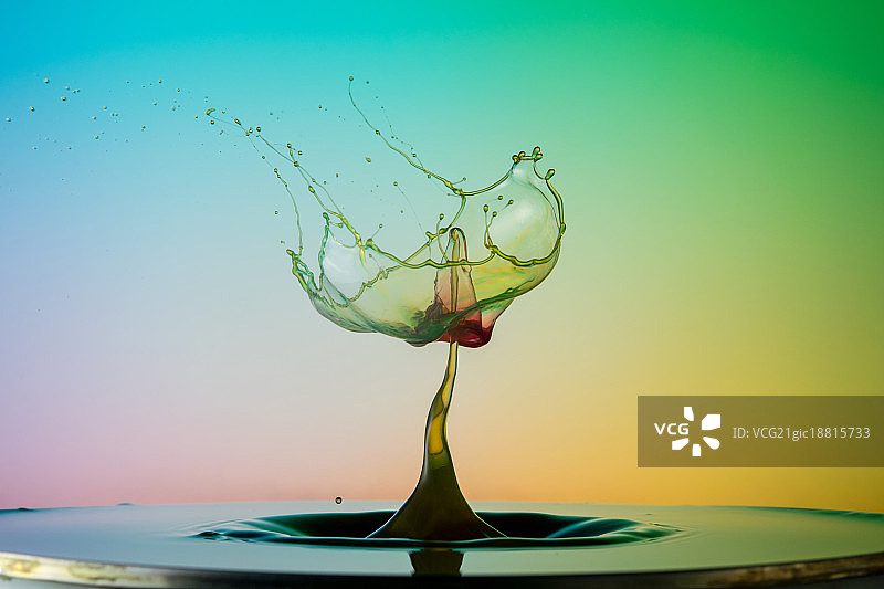 水滴碰撞图片素材
