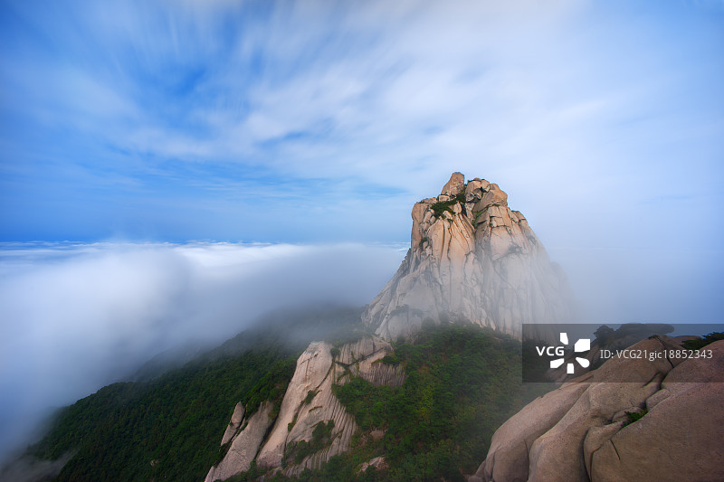 天柱山的云海图片素材