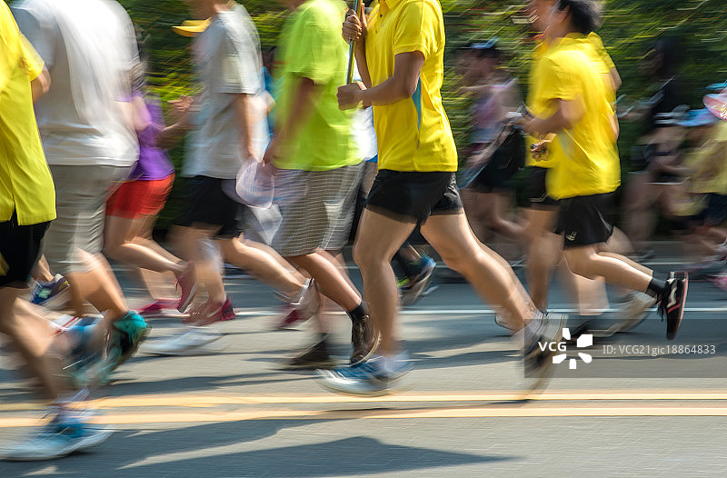 马拉松长跑比赛图片素材