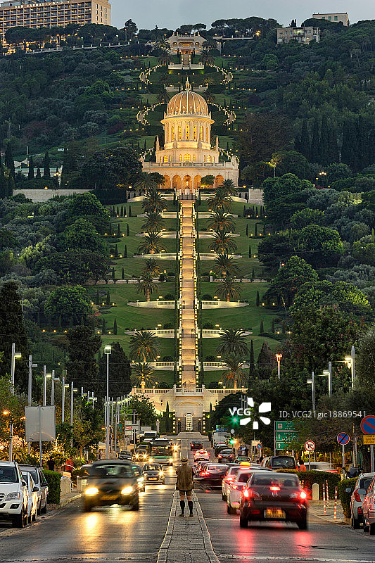 巴哈伊空中花园图片素材