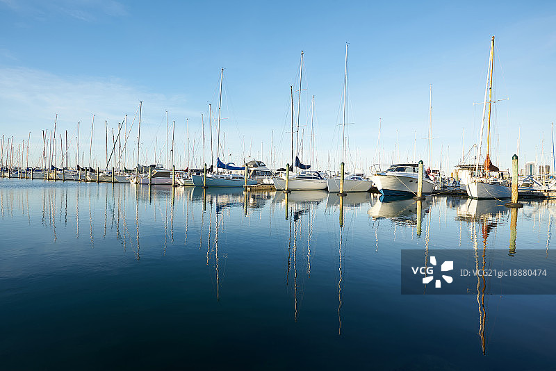 奥克兰帆船码头图片素材