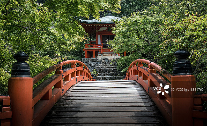 日式庭院 桥图片素材