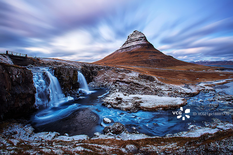 草帽山黄昏图片素材