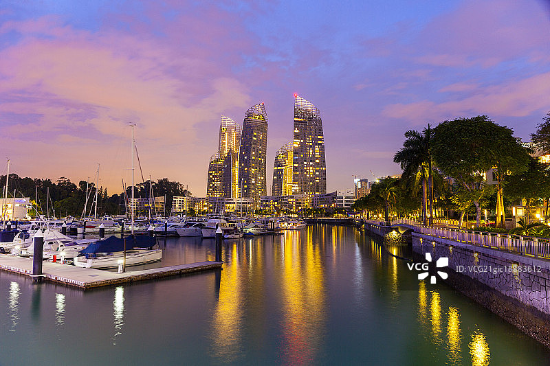 新加坡莱佛士码头图片素材